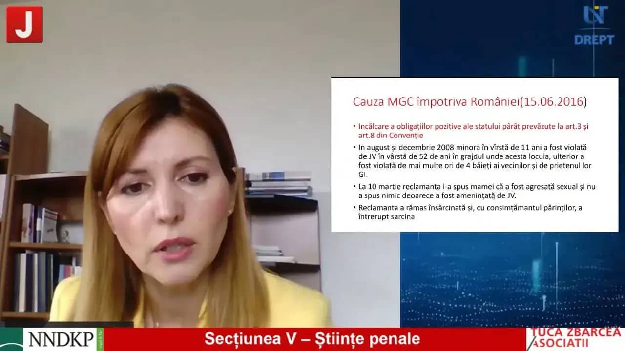 Sectiunea V – Științe Penale