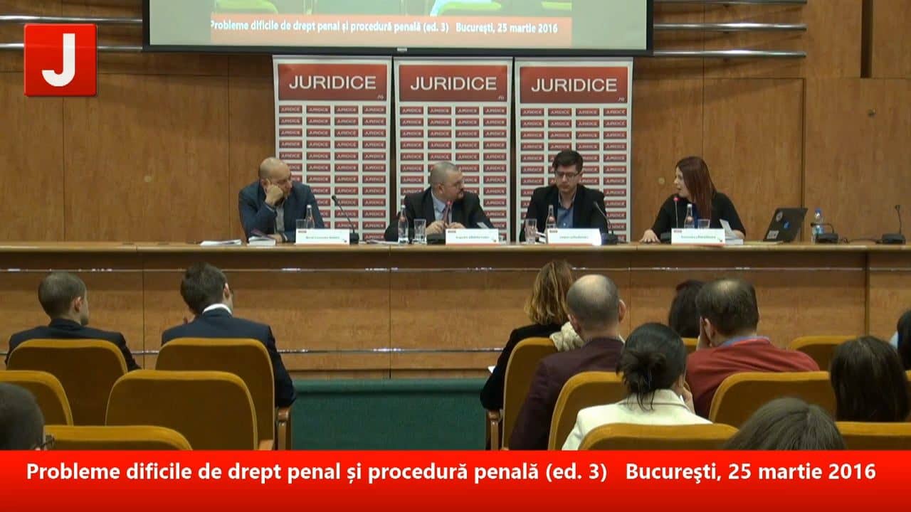 Probleme dificile de drept penal și procedură penală (ed. 3) | PANEL 2