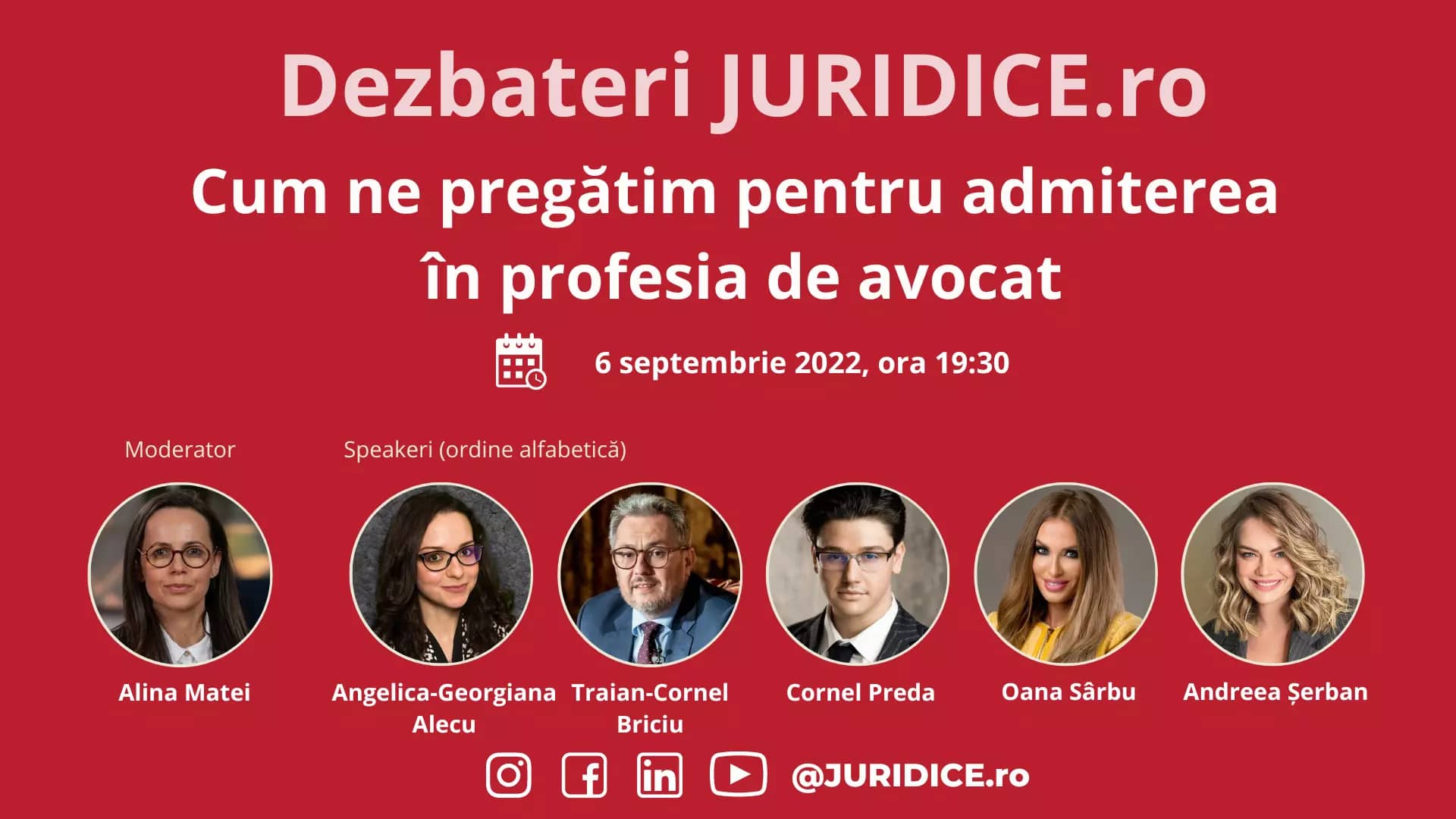 Cum ne pregătim pentru admiterea în profesia de avocat / 6 septembrie 2022 (ediția 547)