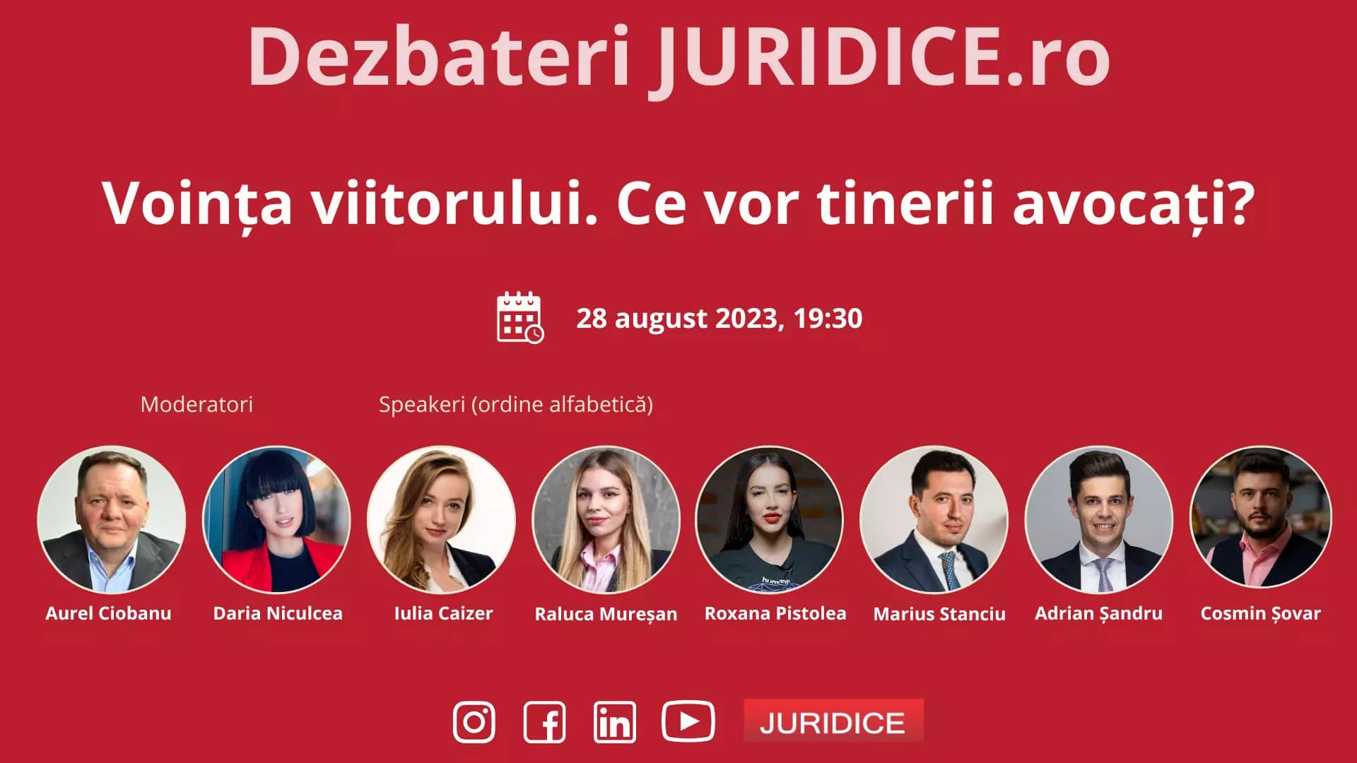 Voința viitorului. Ce vor tinerii avocați? / 28 august 2023 (ediția 601)
