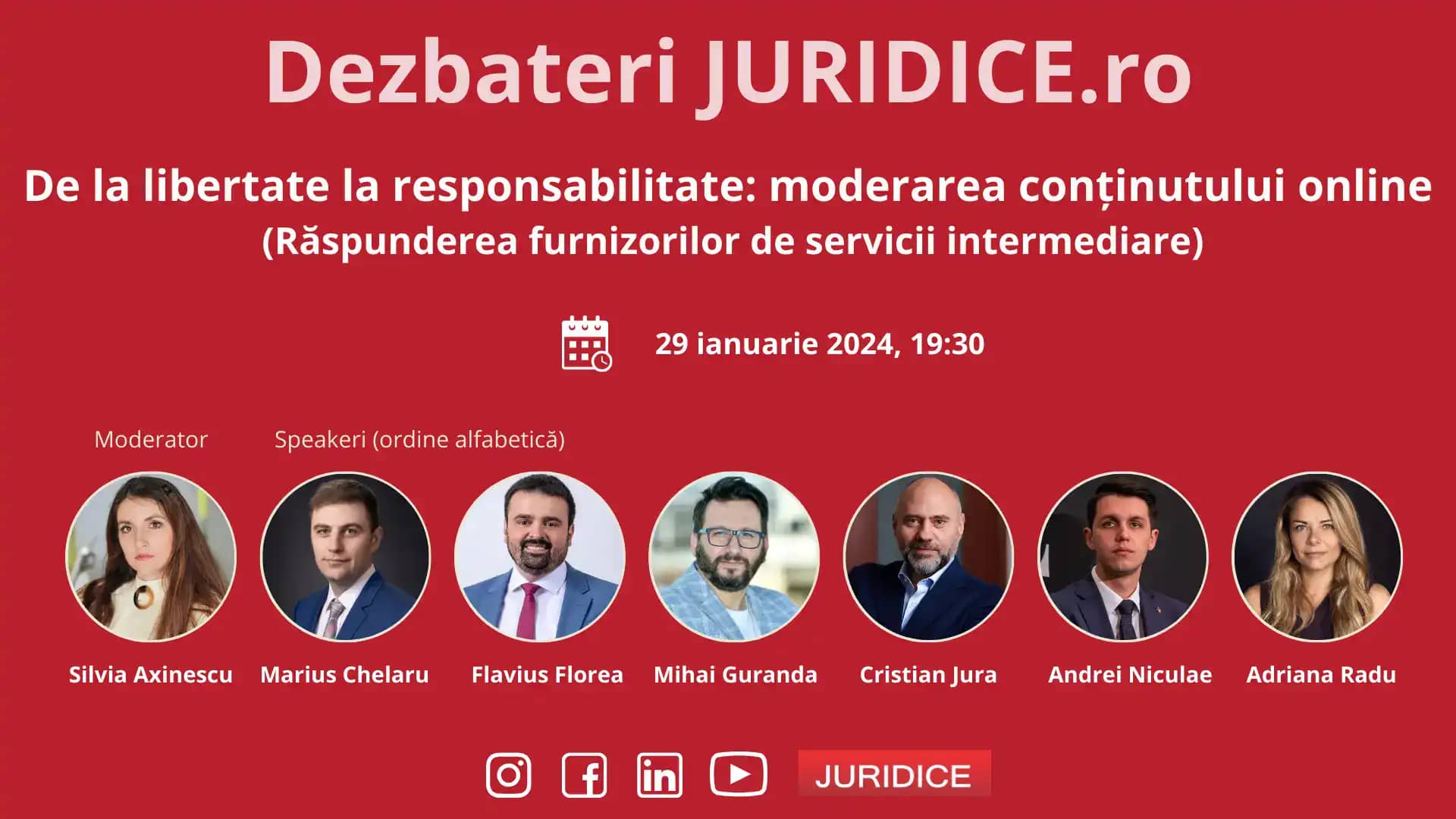 De la libertate la responsabilitate: moderarea conținutului online (Răspunderea furnizorilor de servicii intermediare) / 29 ianuarie 2024 (ediția 624)