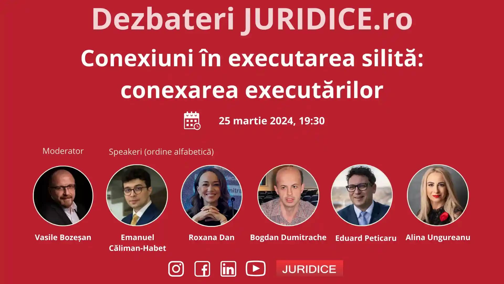 Conexiuni în executarea silită: conexarea executărilor / 25 martie 2024 (ediția 632)