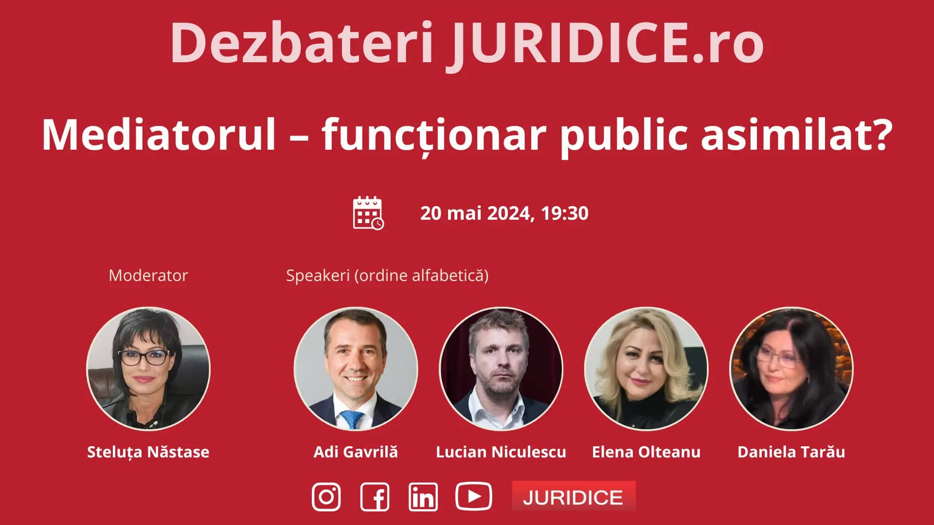 Mediatorul – funcționar public asimilat? / 20 mai 2024 (ediția 638)