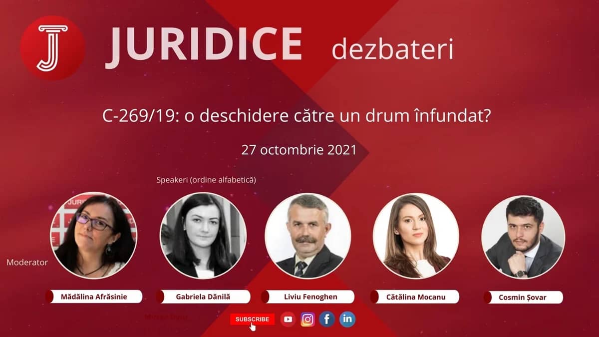 C-269/19: o deschidere către un drum înfundat? (ediția 492)