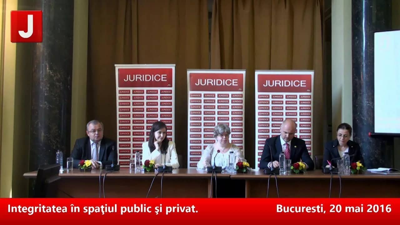 Integritatea în spaţiul public şi privat 20.05.2016