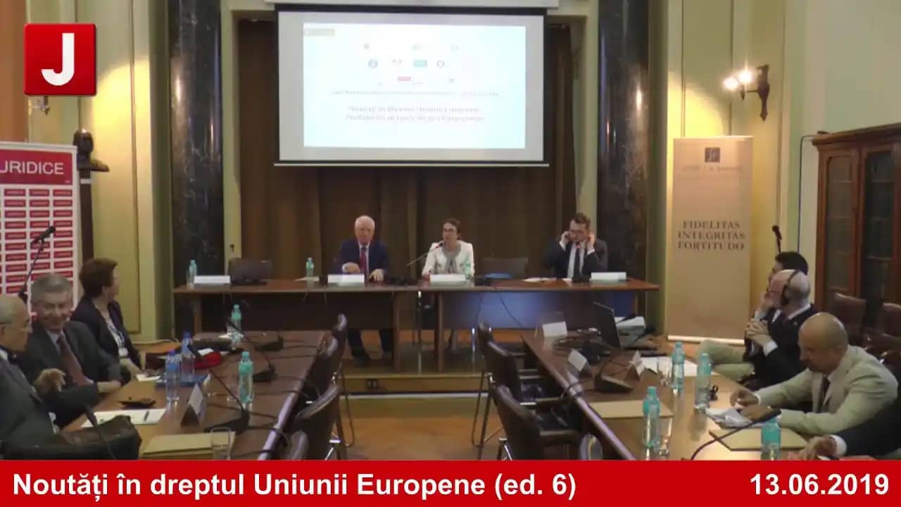 Inchidere conferinta – Noutăți în dreptul UE (ed. 6)