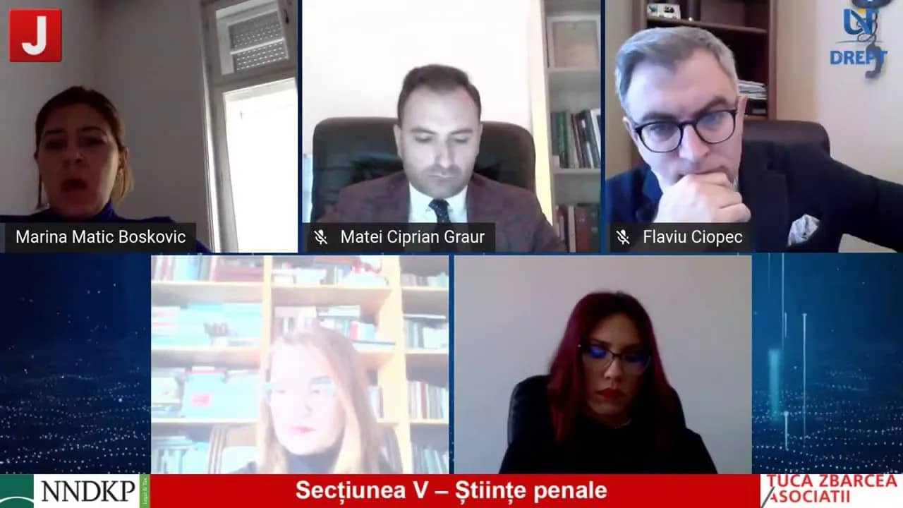 Secțiunea V – Științe Penale – ziua 2