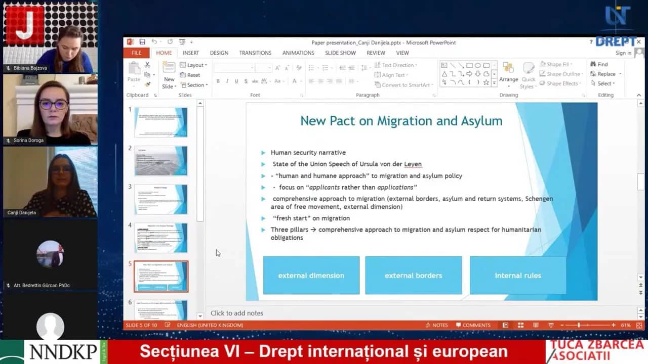 Secţiunea VI – Drept internațional și european Ziua 2