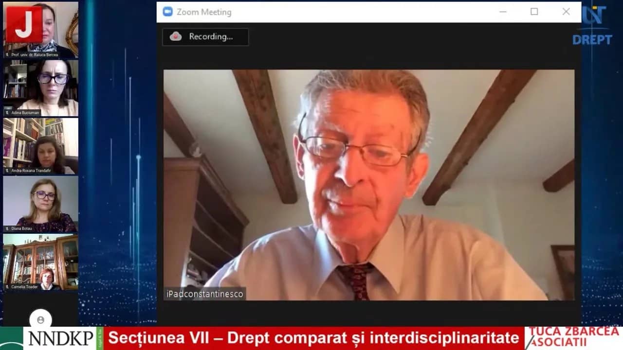 Secțiunea VII – Drept comparat și interdisciplinaritate