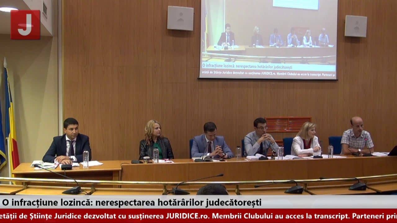 O infracțiune lozincă: nerespectarea hotărârilor judecătorești (ediția 65)