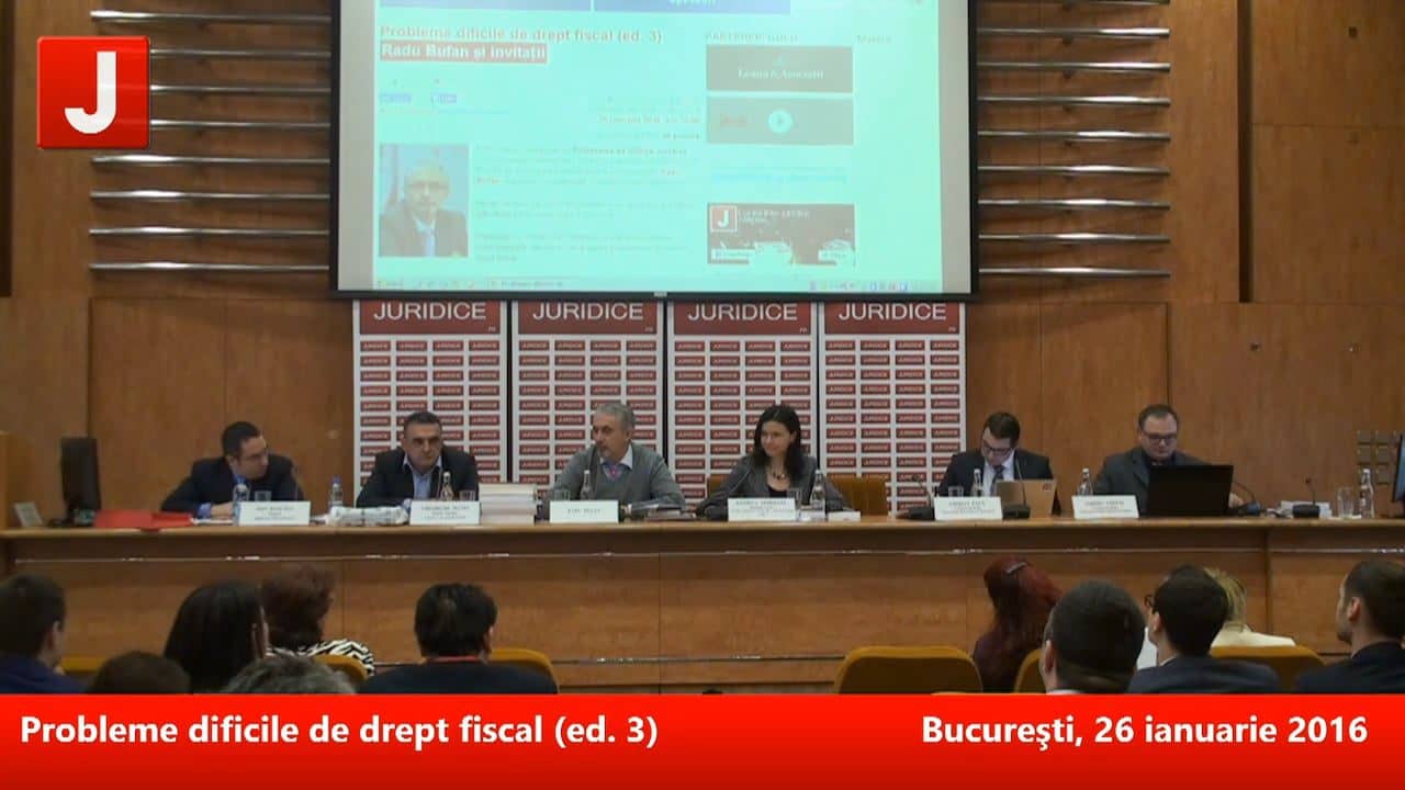 Probleme dificile de drept fiscal (ed. 3) | PANEL 2