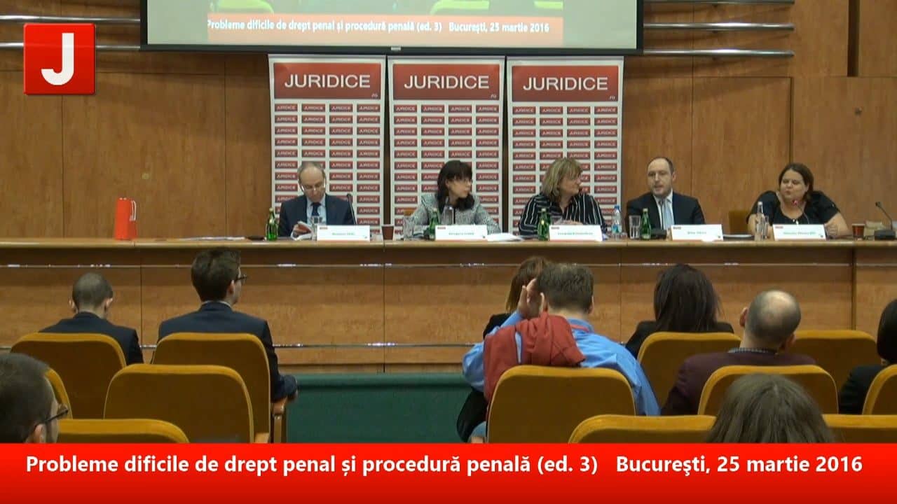Probleme dificile de drept penal și procedură penală (ed. 3) | PANEL 3