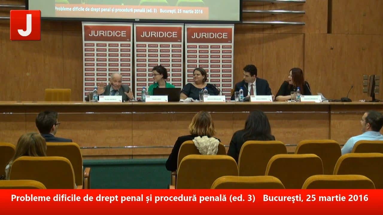 Probleme dificile de drept penal și procedură penală (ed. 3) | PANEL 4