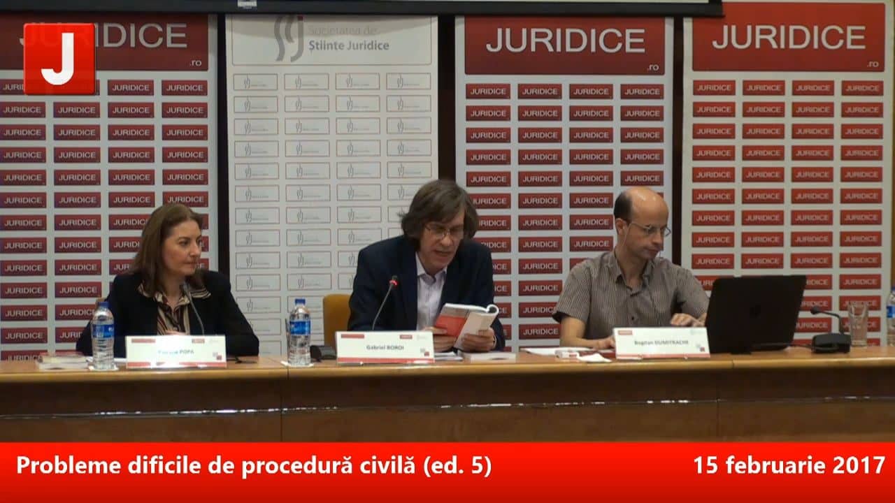 Probleme dificile de procedură civilă (ed. 5) Accesul la justiție. In memoriam Viorel Mihai Ciobanu | PANEL 1