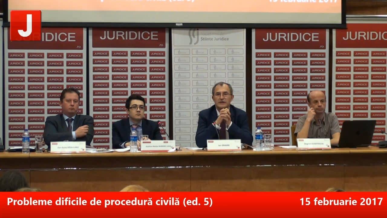 Probleme dificile de procedură civilă (ed. 5) Accesul la justiție. In memoriam Viorel Mihai Ciobanu | PANEL 3