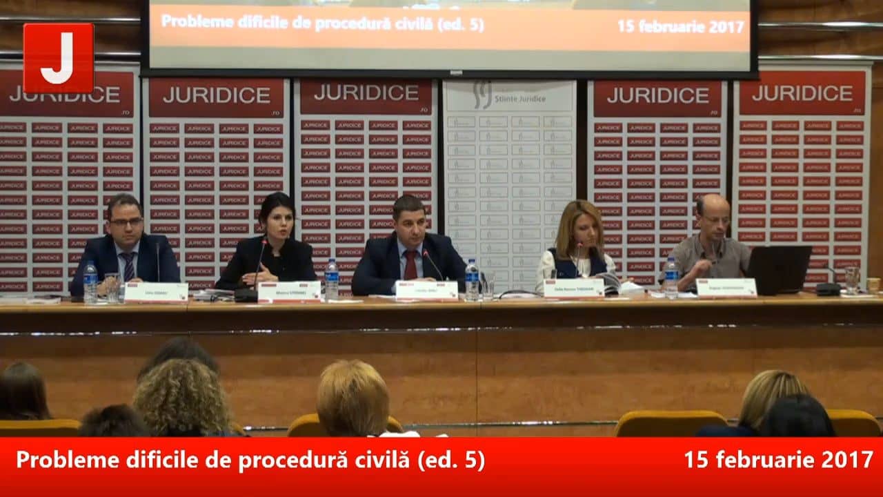 Probleme dificile de procedură civilă (ed. 5) Accesul la justiție. In memoriam Viorel Mihai Ciobanu | PANEL 4