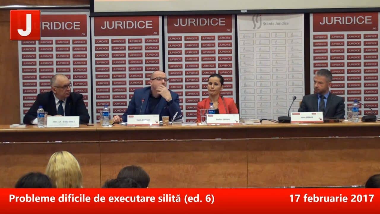 Probleme dificile de executare silită (ed. 6) | PANEL 1