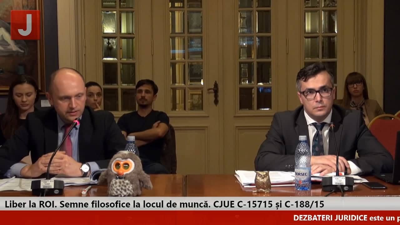 Liber la ROI. Semne filosofice la locul de muncă. CJUE C-15715 și C-188/15 (ediția 131)