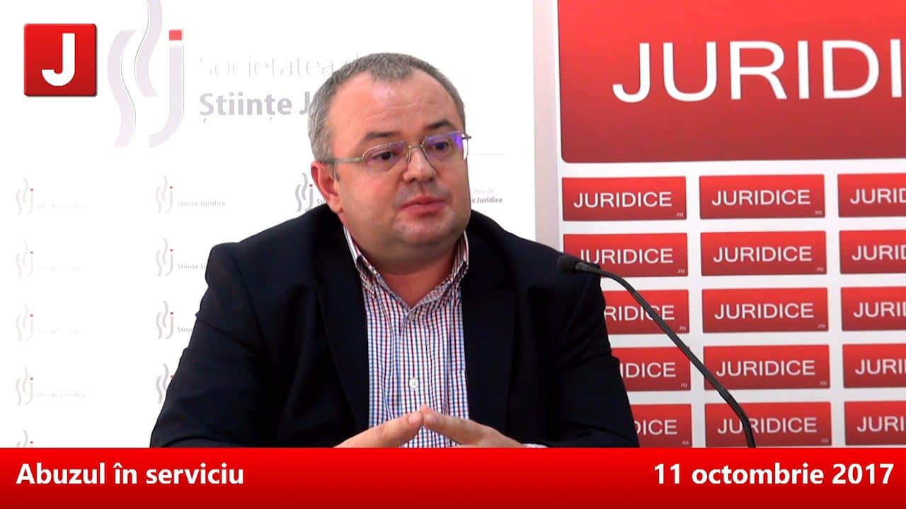 Abuzul în serviciu. Conferință rezervată membrilor | 11 octombrie 2017 | PANEL 1