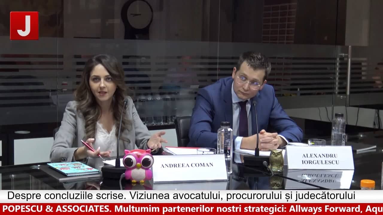Despre concluziile scrise. Viziunea avocatului, procurorului și judecătorului (ediția 323)