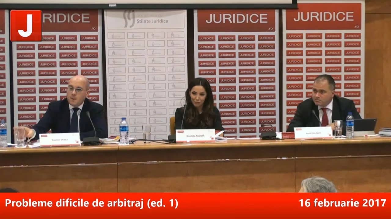 Probleme dificile de arbitraj (ed. 1) | PANEL 2