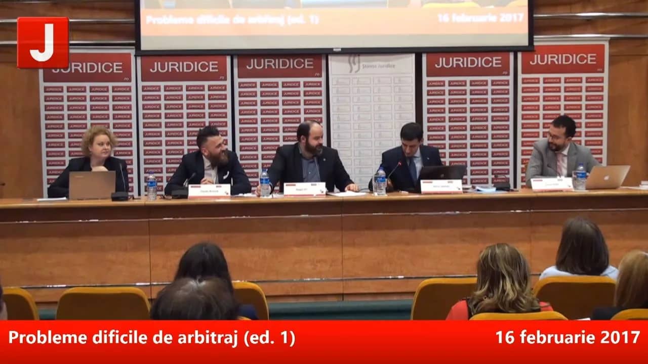 Probleme dificile de arbitraj (ed. 1) | PANEL 3