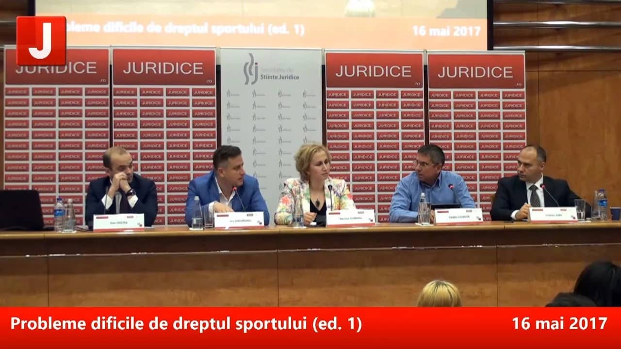 Probleme dificile de dreptul sportului (ed. 1) | PANEL 2