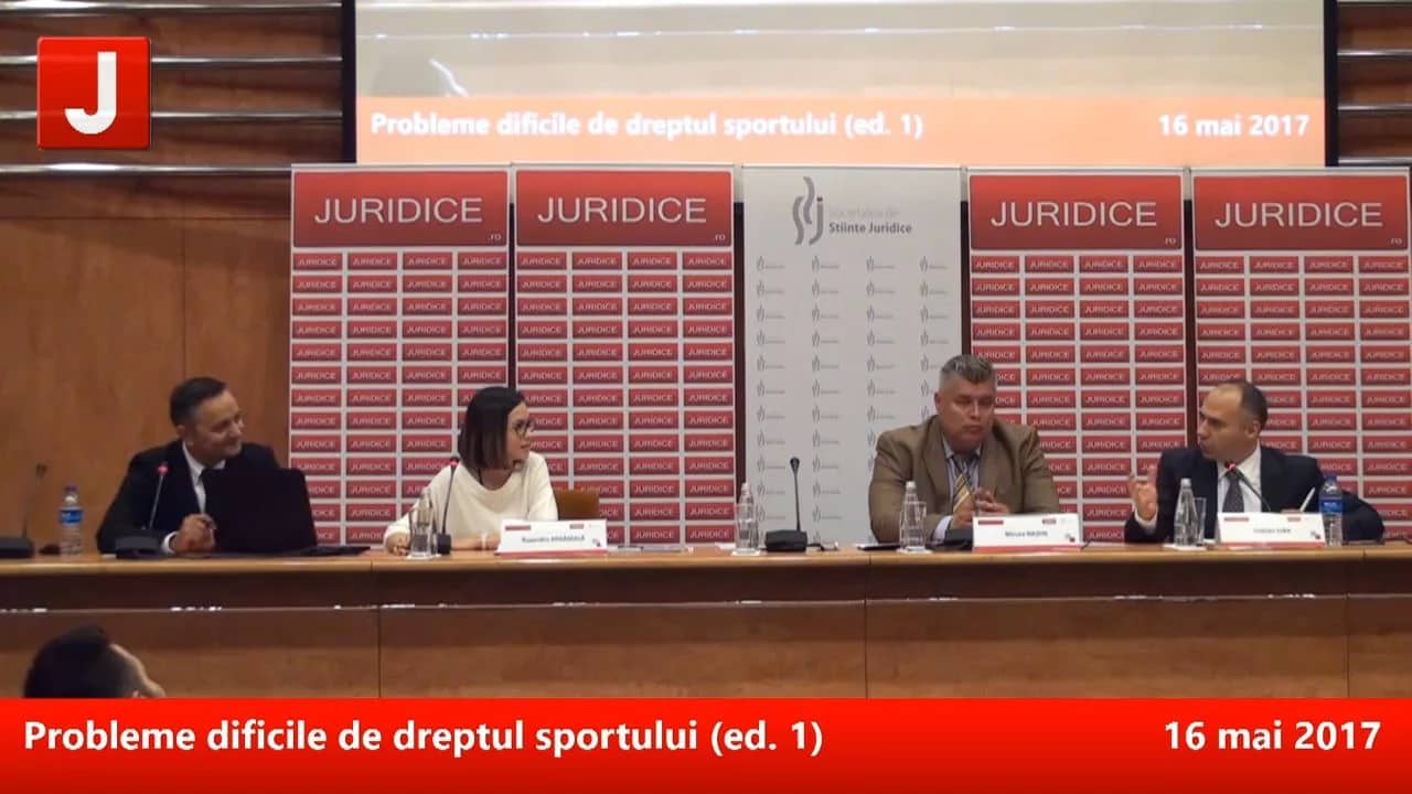 Probleme dificile de dreptul sportului (ed. 1) | PANEL 3