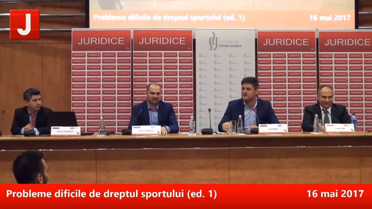 Probleme dificile de dreptul sportului (ed. 1) | PANEL 4