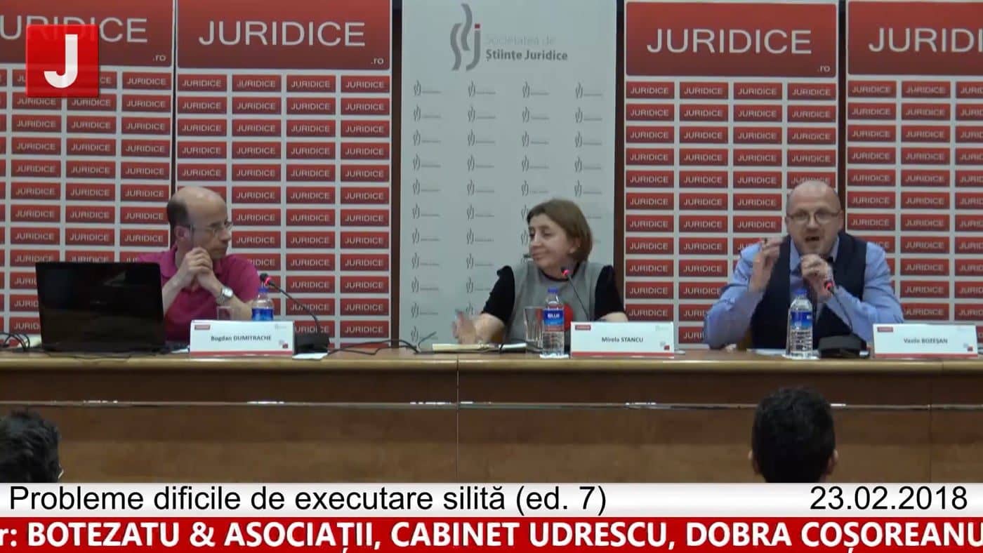 Probleme dificile de executare silită (ed. 7). Dacă doriți să revedeți| PANEL 4