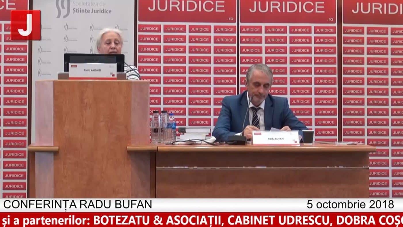 Tanți Anghel | Probleme dificile de drept fiscal (ed. 5).  CONFERINȚA RADU BUFAN