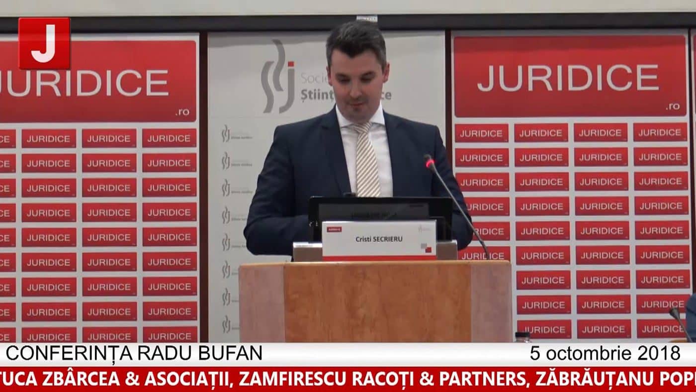 Cristi Secrieru | Probleme dificile de drept fiscal (ed. 5). CONFERINȚA RADU BUFAN