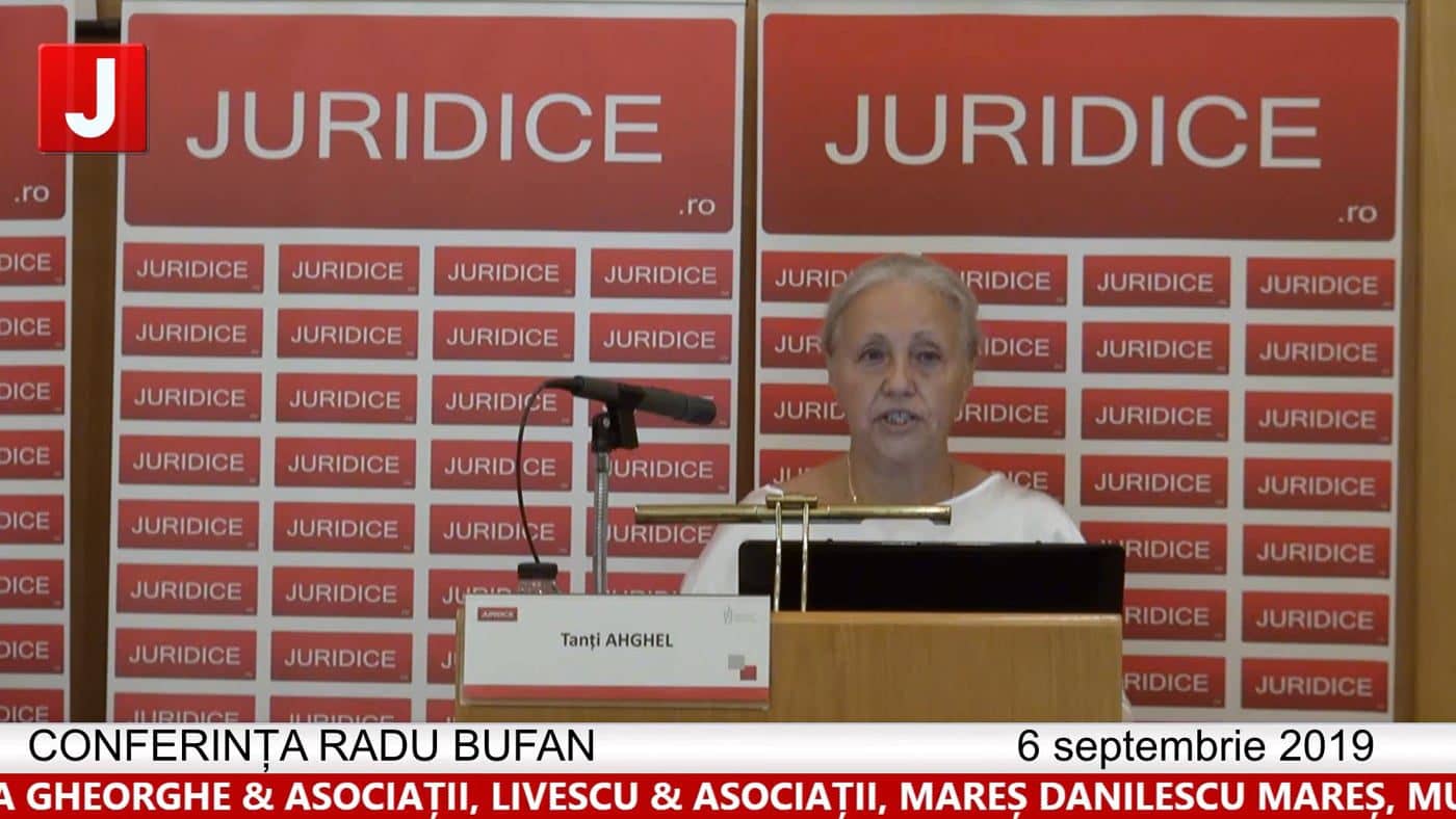 Conferința Radu Bufan – 6 septembrie 2019