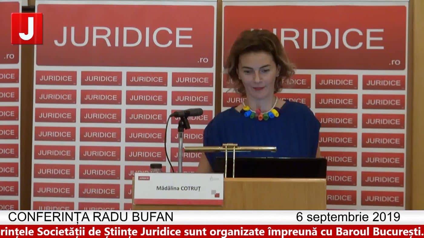 Conferința Radu Bufan – 6 septembrie 2019