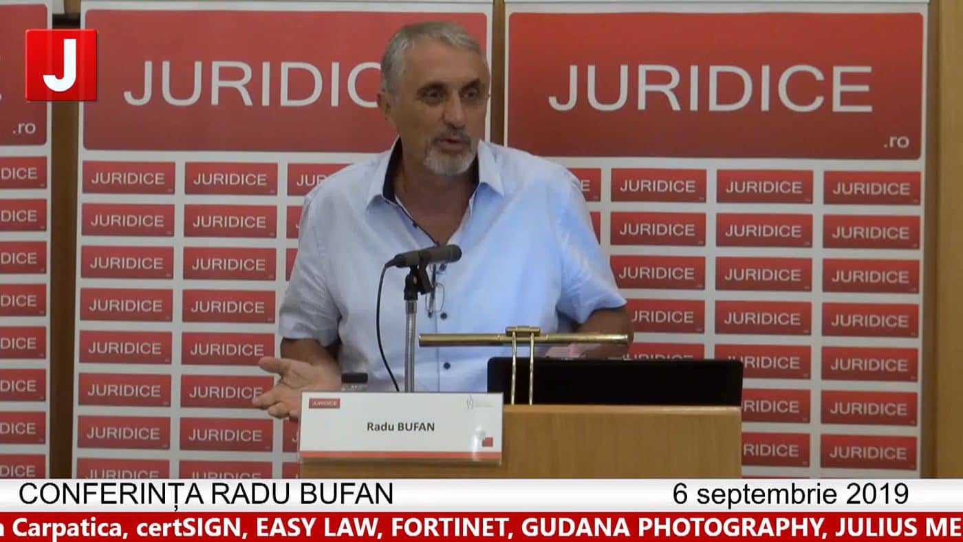 Conferința Radu Bufan – 6 septembrie 2019