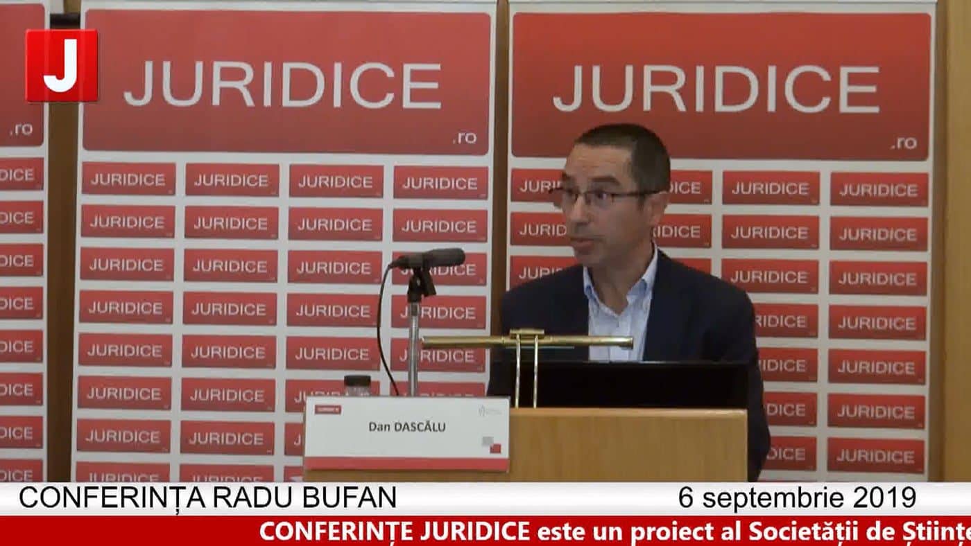 Conferința Radu Bufan – 6 septembrie 2019