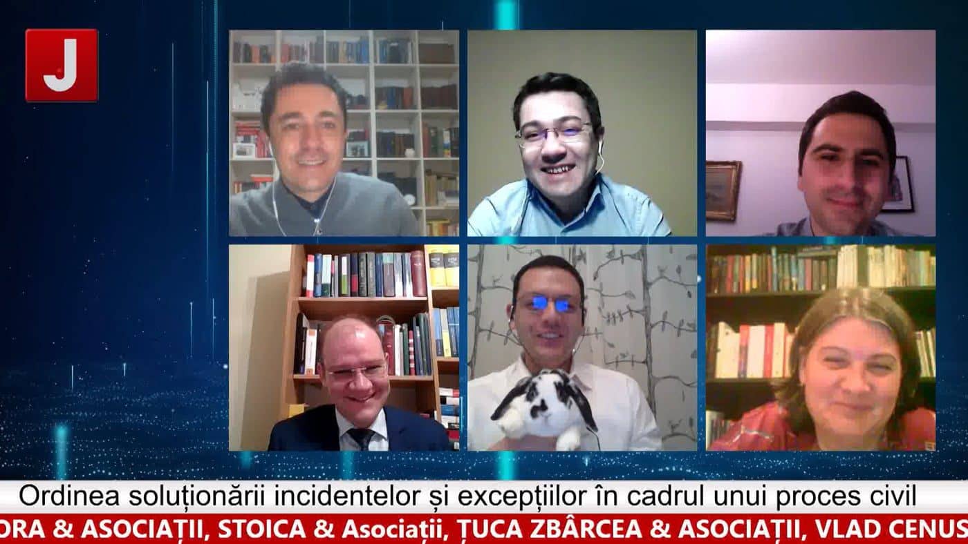 Ordinea soluționării incidentelor și excepțiilor în cadrul unui proces civil (ediția 344)