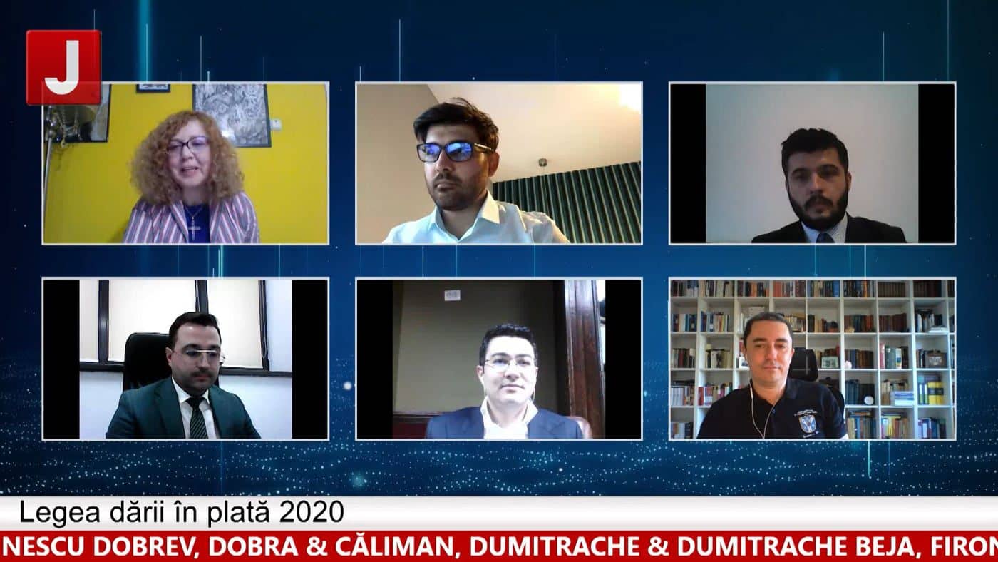 Legea dării în plată 2020 (ediția 370)