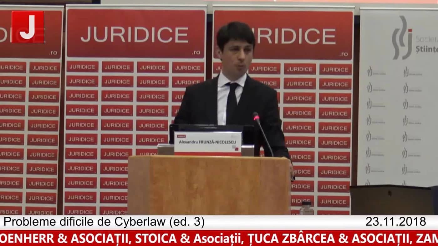 Alexandru Frunza Nicolescu  | Probleme dificile de Cyberlaw (ed. 3).