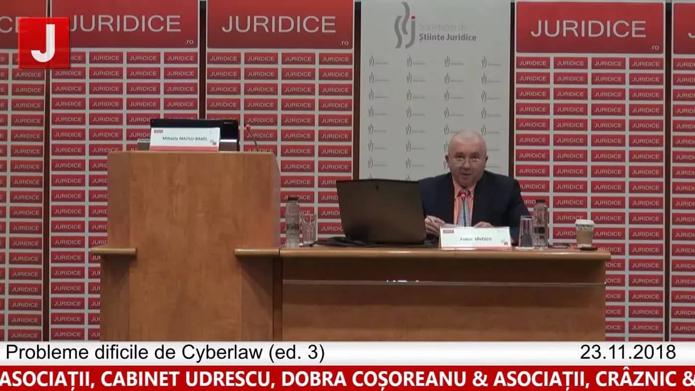 Andrei Săvescu | Concluzii  | Probleme dificile de Cyberlaw (ed. 3).