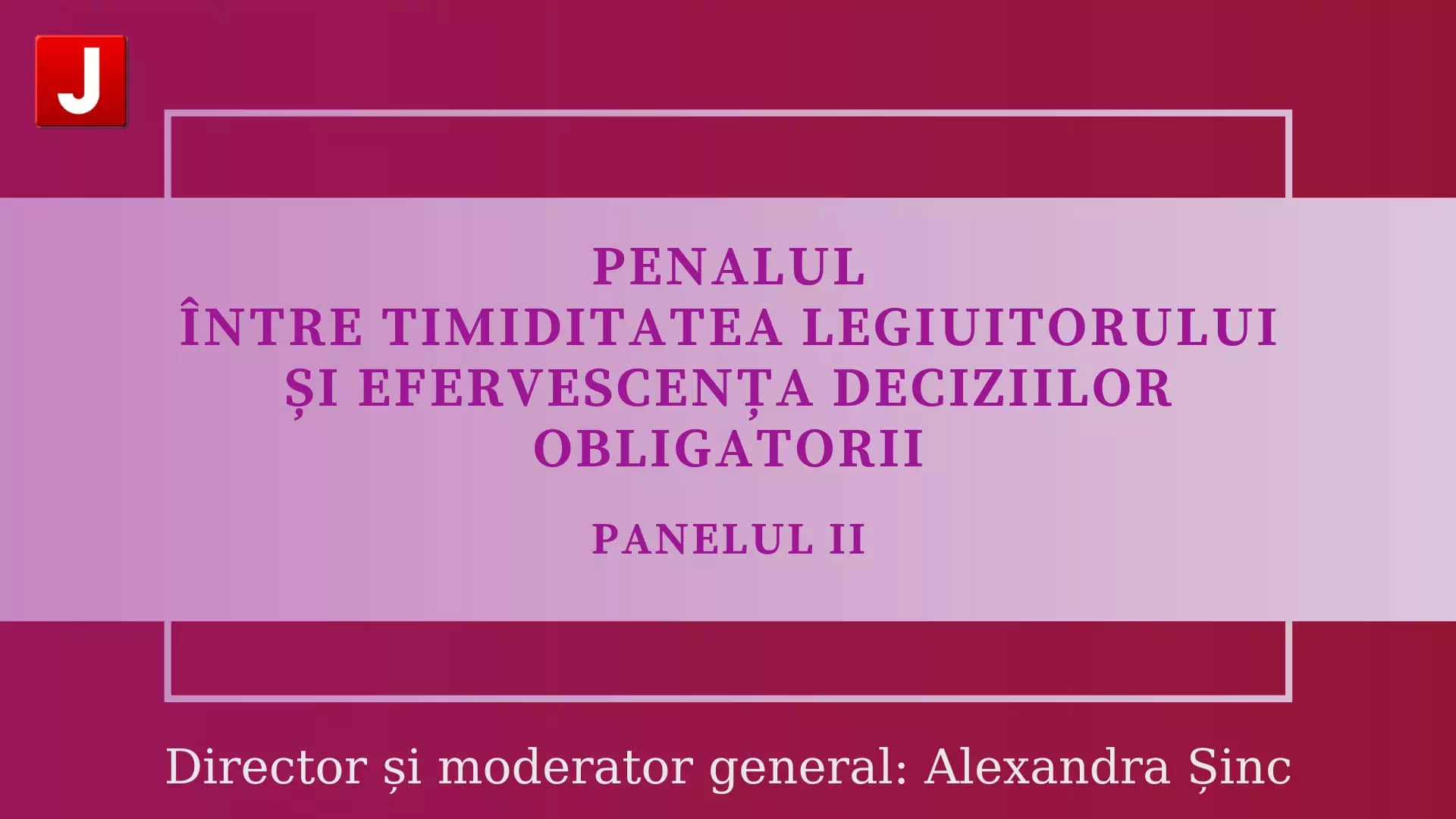 Penalul: între timiditatea legiuitorului și efervescența deciziilor obligatorii | Panelul II