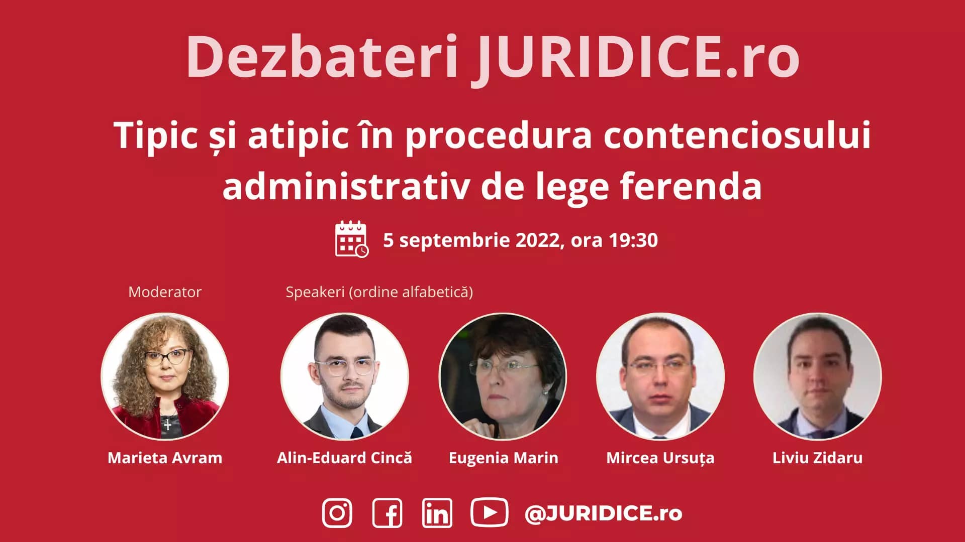 Tipic și atipic în procedura contenciosului administrativ de lege ferenda / 5 septembrie 2022 (ediția 546)