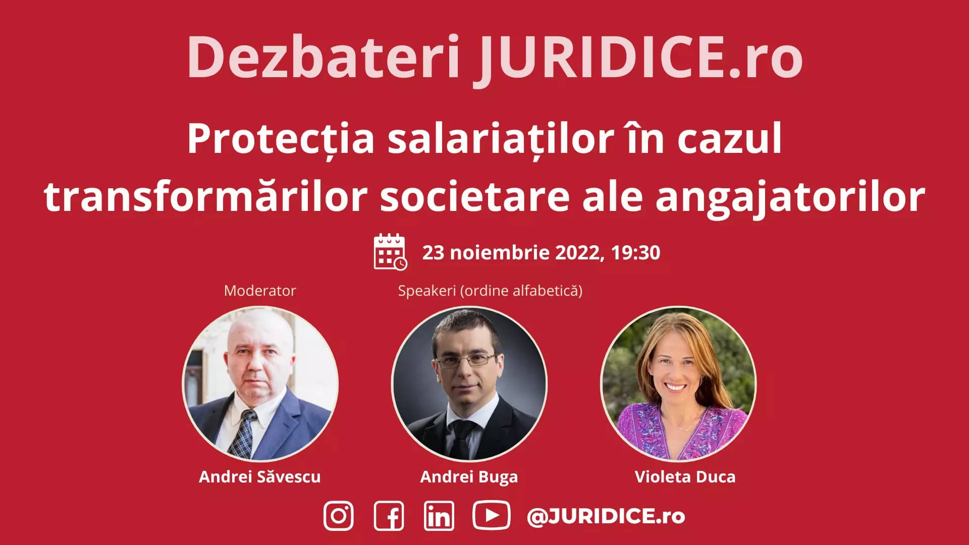 Protecția salariaților în cazul transformărilor societare ale angajatorilor / 23 noiembrie 2022 (ediția 564)