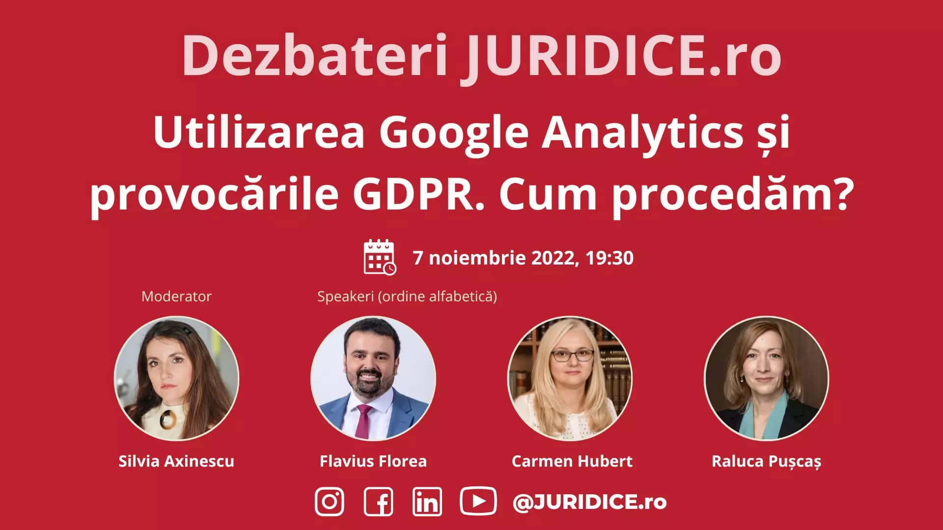 Utilizarea Google Analytics și provocările GDPR. Cum procedăm? / 7 noiembrie 2022 (ediția 558)