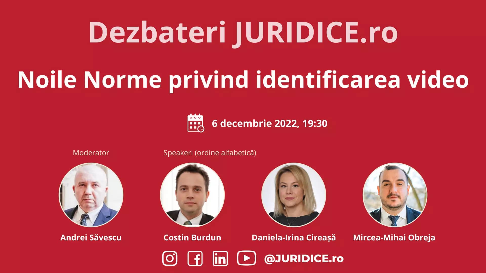 Noile Norme privind identificarea video / 6 decembrie 2022 (ediția 566)