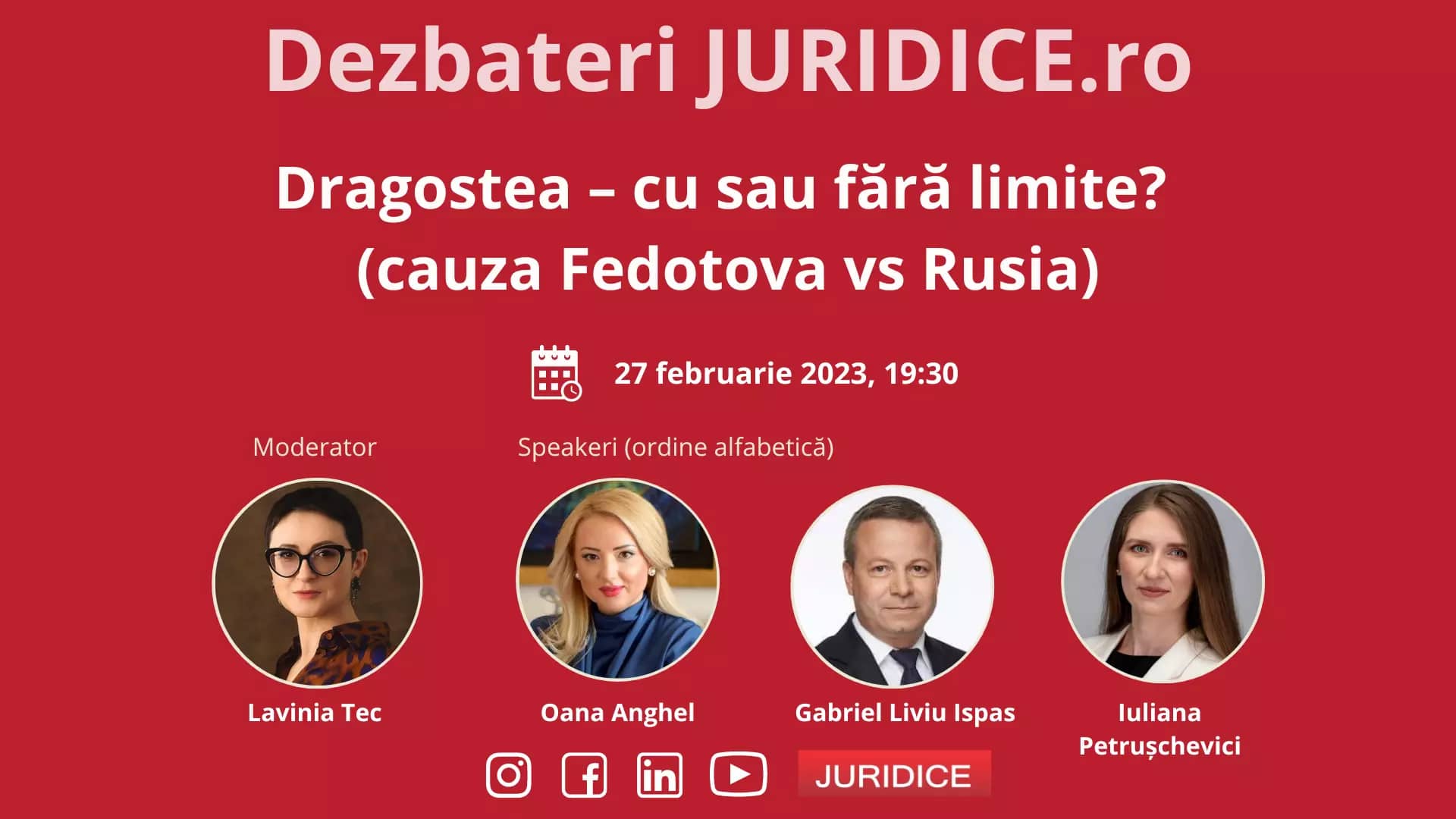 Dragostea – cu sau fără limite? (cauza Fedotova vs Rusia) / 27 februarie 2023 (ediția 578)