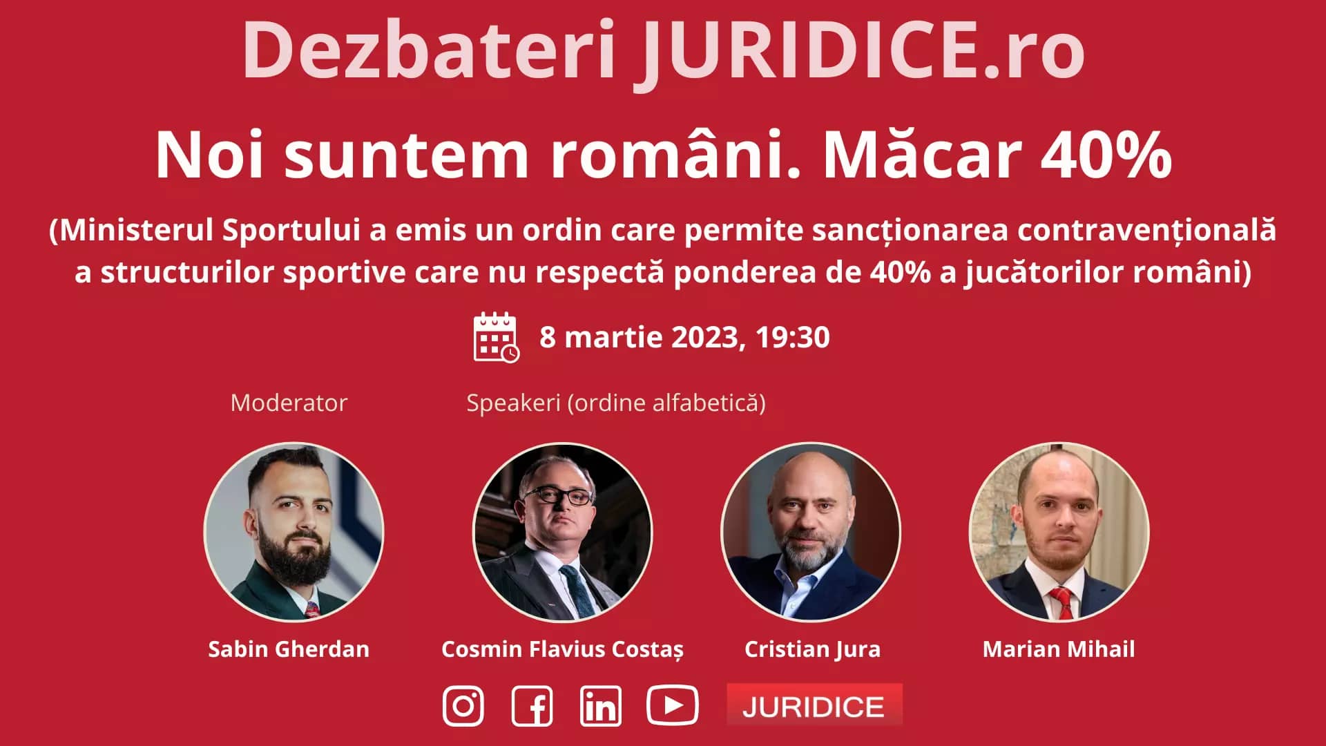 Noi suntem români. Măcar 40% / 8 martie 2023 (ediția 579)