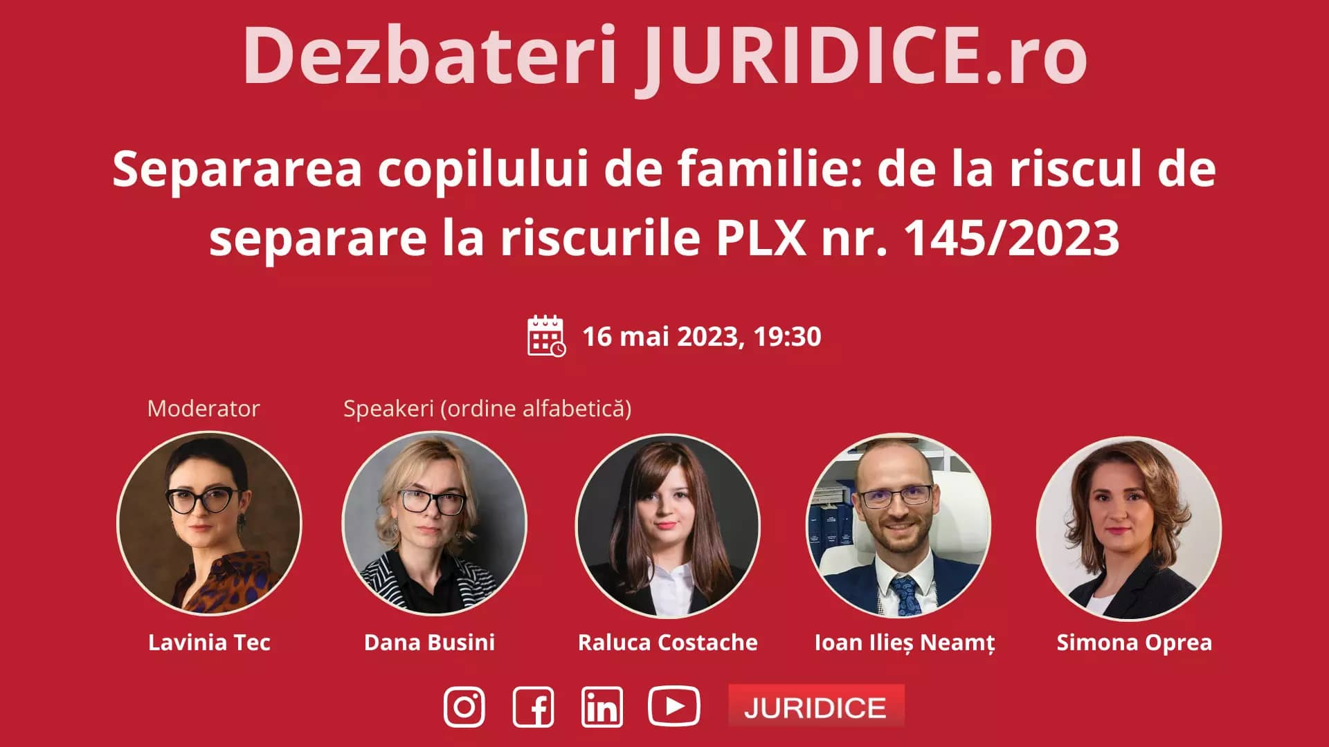 Separarea copilului de familie: de la riscul de separare la riscurile PLX nr. 145/2023 / 16 mai 2023 (ediția 591)