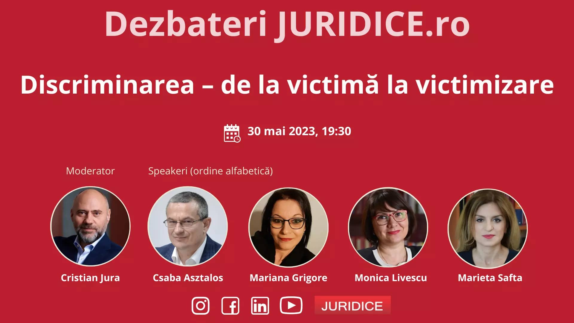 Discriminarea – de la victimă la victimizare / 30 mai 2023 (ediția 594)
