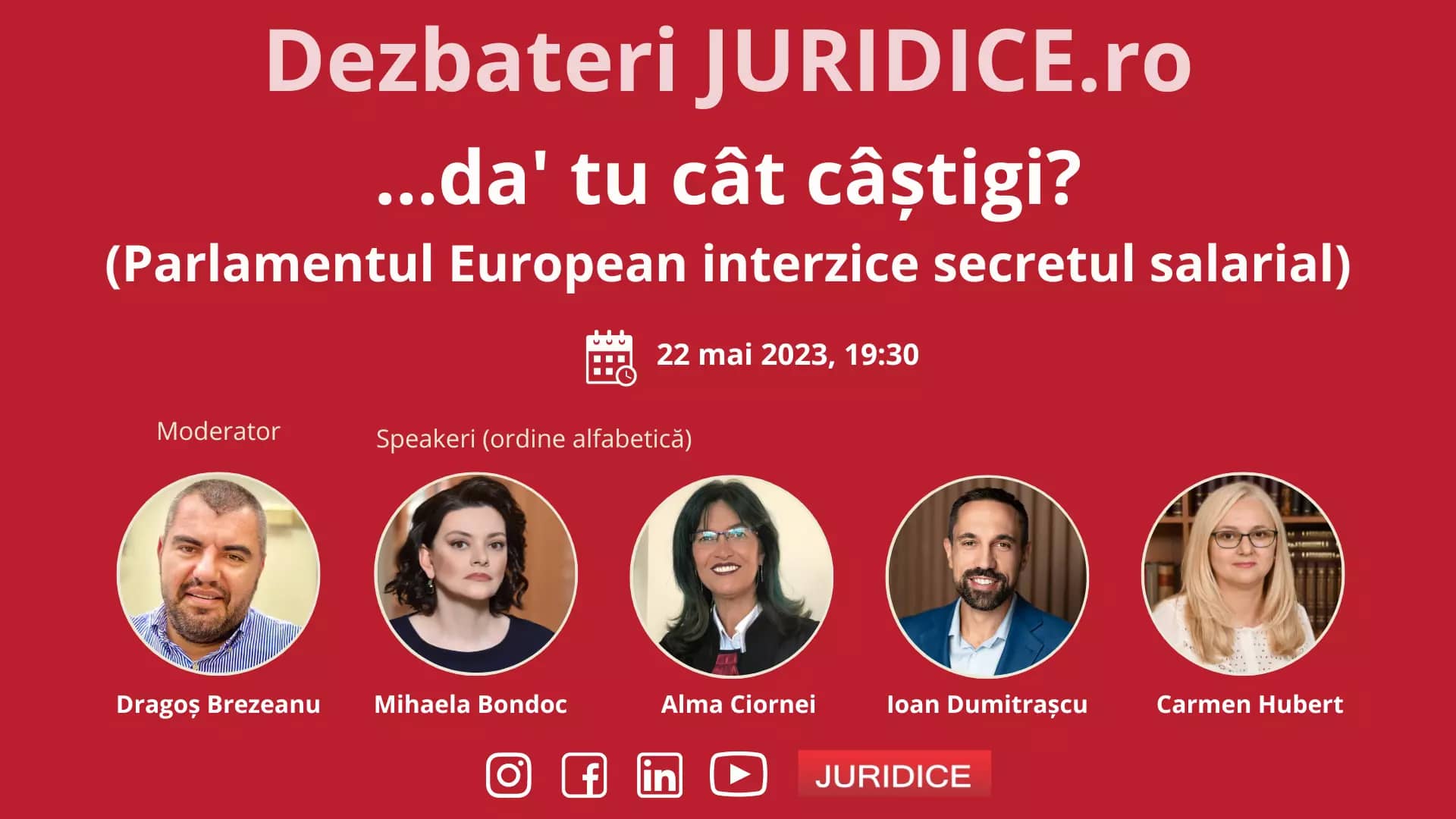 …da’ tu cât câștigi? (Parlamentul European interzice secretul salarial) / 22 mai 2023 (ediția 592)